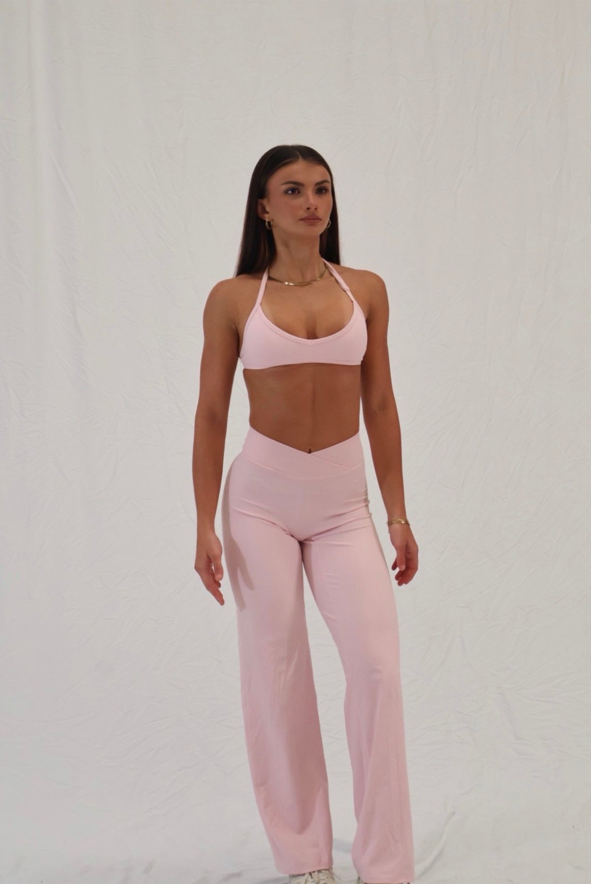 Aura V front Wide-Leg Pants