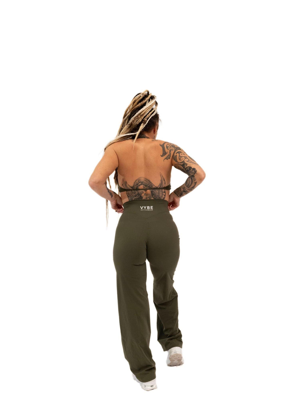 Aura V front Wide-Leg Pants