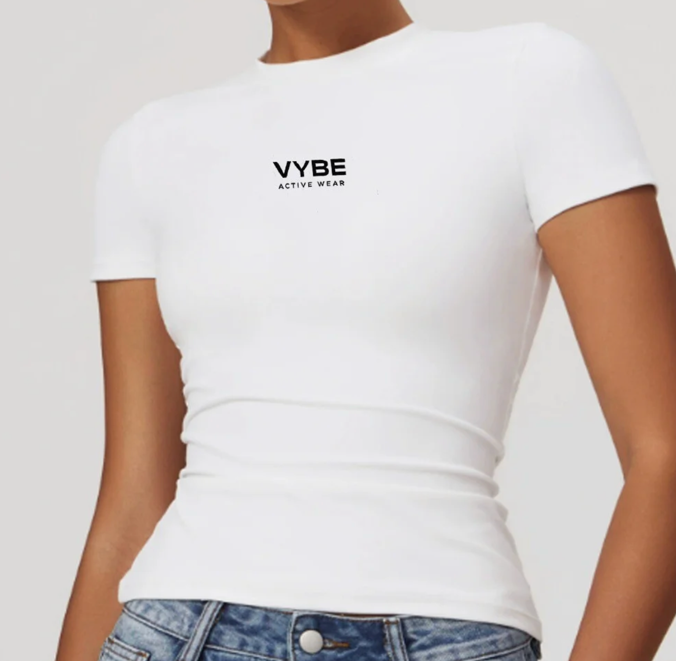 Vybe Contour sculpt Tee (Front Logo)