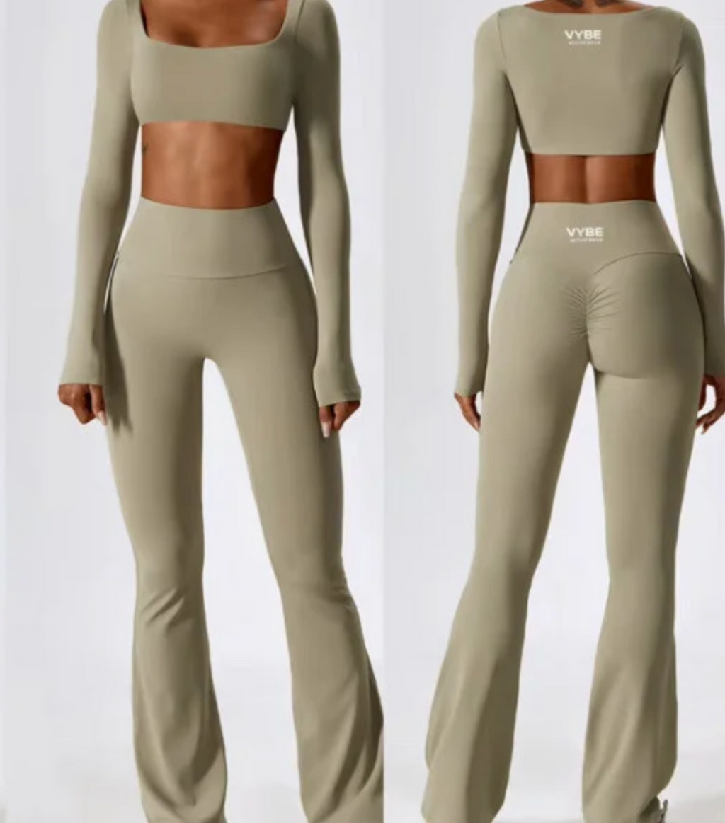 Vybe Flow & Scrunch Flare Leggings