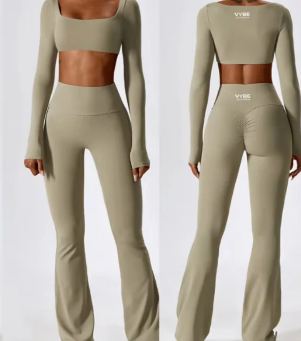 Vybe Scrunch Flare Leggings