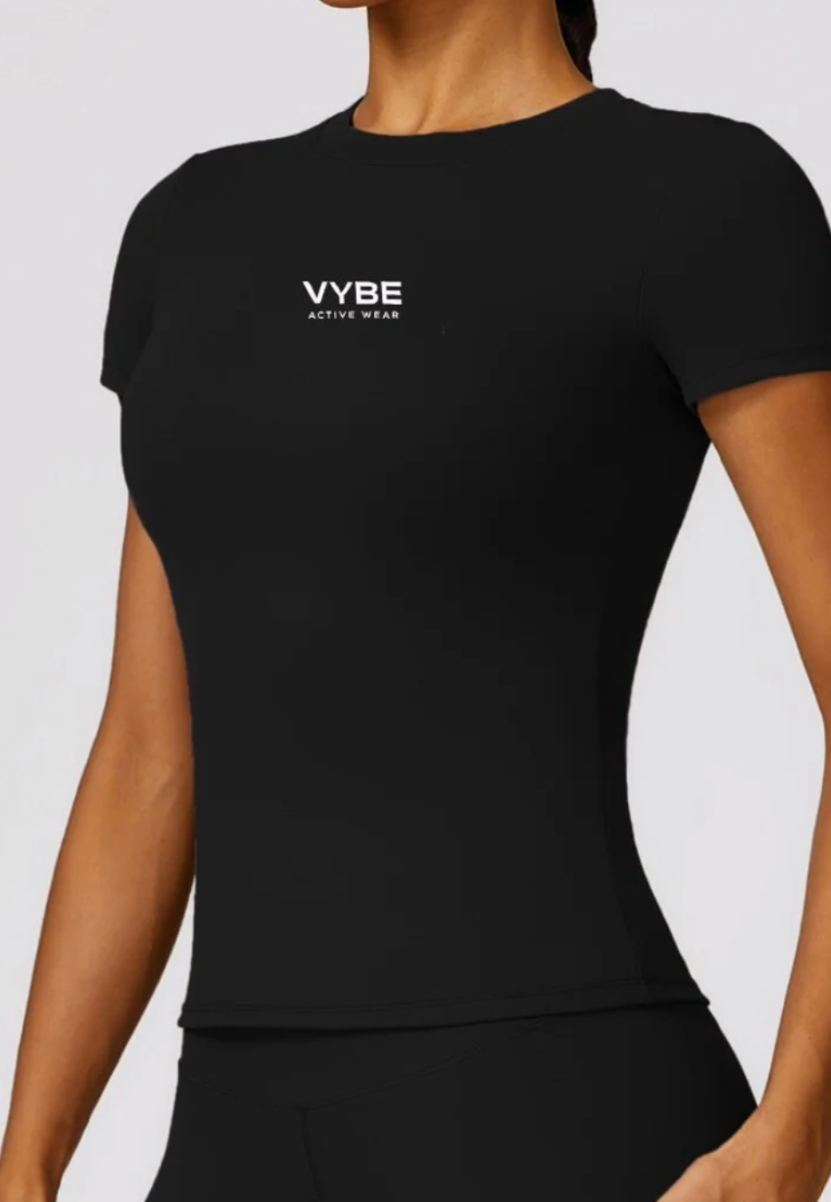 Vybe Contour sculpt Tee (Front Logo)