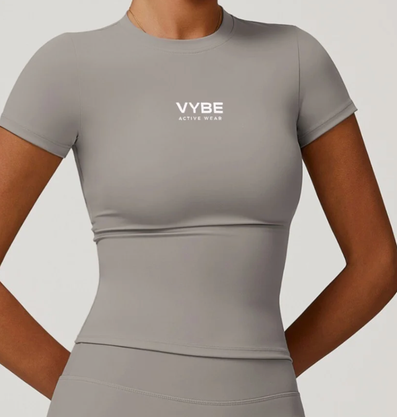 Vybe Contour sculpt Tee (Front Logo)